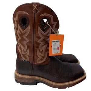 Twisted X MXBAW02 Men’s 9.5 EE Brown Waterproof Alloy Toe Work Boots ASTM NEW